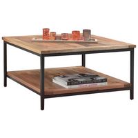 Simpli Home - Skyler Square Modern Industrial Mango Wood Coffee Table - Natural - Alternate Views