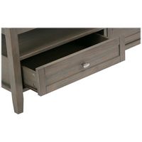 Simpli Home - Warm Shaker Rectangular Rustic Wood 2-Drawer Coffee Table - Distressed Gray - Alternate Views