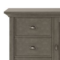 Simpli Home - Redmond SOLID WOOD 39 inch Wide Transitional Medium Storage Cabinet in - Farmhouse ... - Alternate Views