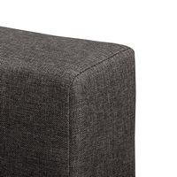 CorLiving - Nova Ridge Tufted Upholstered Bed, Full - Dark Gray - Alternate Views