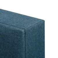 CorLiving - Bellevue Wide Panel Upholstered Bed, Full - Ocean Blue - Alternate Views