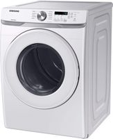 Samsung - 7.5 Cu. Ft. Stackable Electric Dryer with Sensor Dry - White - Alternate Views