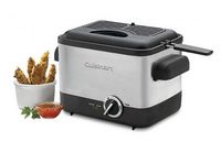 Cuisinart - 1.1L Analog Compact Deep Fryer - Black Stainless - Alternate Views