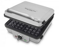 Cuisinart - Belgian Waffle Maker with Pancake Plates - Brushed Stainless Steel - Alternate Views