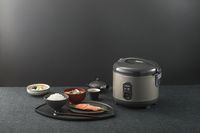 Zojirushi - 5.5 Cup (Uncooked) Automatic Rice Cooker & Warmer - Metallic Gray - Alternate Views