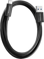 Insignia™ - 3.3’ USB to USB-C 3.2 Gen 2 Superspeed+ 10Gbps Cable - Black - Alternate Views