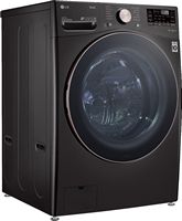 LG - 4.5 Cu. Ft. High-Efficiency Stackable Smart Front Load Washer with Steam and Built-In Intell... - Alternate Views