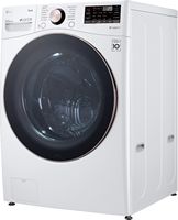 LG - 4.5 Cu. Ft. High-Efficiency Stackable Smart Front Load Washer with Steam and Built-In Intell... - Alternate Views
