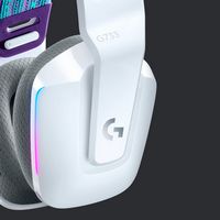 Logitech - G733 LIGHTSPEED Wireless Gaming Headset for PS4, PC - White - Alternate Views