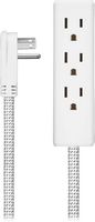 Insignia™ - 12' 3-Outlet Extension Cable - White - Alternate Views