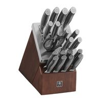 Henckels - Graphite 20-pc Self-Sharpening Block Set - Brown - Alternate Views