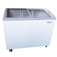 Premium Levella - 7.4 Cu Ft Chest Freezer With Curved Glass Top - White - Alternate Views