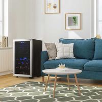 NewAir - Freestanding 43 Bottle Dual Zone Compressor Wine Fridge - Stainless Steel - Alternate Views