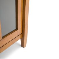 Simpli Home - Warm Shaker Low Storage Cabinet - Light Golden Brown - Alternate Views