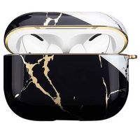 SaharaCase - Luxury Marble Case for Apple AirPods Pro (1st Generation) - Black - Alternate Views