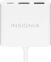 Insignia™ - USB-C to HDMI Multiport Adapter - White - Alternate Views