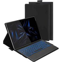 SaharaCase - Keyboard Folio Case for Microsoft Surface Pro X - Black - Alternate Views