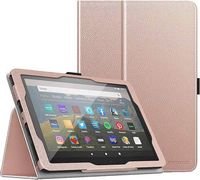 SaharaCase - Folio Case for Amazon Kindle Fire HD 8 and Fire HD 8 Plus (2020-2024) - Rose Gold - Alternate Views