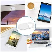SaharaCase - Anti-Spy Privacy Camera Webcam Cover (6-Pack) - Silver - Alternate Views