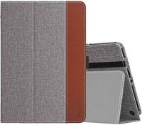 SaharaCase - Folio Case for Amazon Kindle Fire HD 8 and Fire HD 8 Plus (2020-2024) - Gray - Alternate Views
