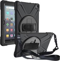 SaharaCase - Protective Case for Amazon Kindle Fire HD 8 and HD 8 Plus (2022-2024) - Black - Alternate Views