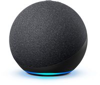 Amazon - Echo (4th Gen) With premium sound, smart home hub, and Alexa - Charcoal - Alternate Views