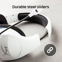 HyperX - Cloud Stinger Core Wireless Gaming Headset for PC, PS5, and PS4 - White - Alternate Views