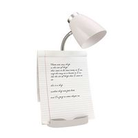 Limelights - Gooseneck Organizer Desk Lamp with iPad Tablet Stand Book Holder - White - Alternate Views