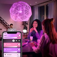 Philips - Hue A19 Bluetooth 60W LED Smart Bulbs (3-Pack) - White and Color Ambiance - Alternate Views