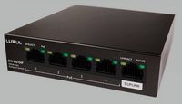 Luxul 4 Port Gb PoE+ Switch W/Uplink 58W - Black - Alternate Views