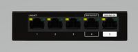 Luxul - 5 Port Gb Multi-Mount SwitchW/PD POWER - Black - Alternate Views