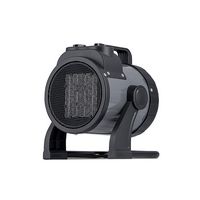 NewAir - 160 Sq. Ft. Portable Ceramic Electric Heater with Adjustable Tilt Head - Gray - Alternate Views