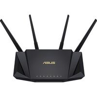 ASUS - AX3000 Dual Band WiFi 6 (802.11ax) Router - Black - Alternate Views