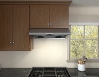 Zephyr - 36 inches - Externally Vented - Under cabinet Range Hood - Stainless Steel - Alternate Views