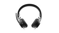 Logitech - Zone Wireless Bluetooth Noise-Cancelling Headset for Open Office - Graphite - Alternate Views