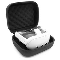 CASEMATIX - Hardshell Protection Case for Meta Quest 3S, 3 and 2 VR Headsets - Black - Alternate Views