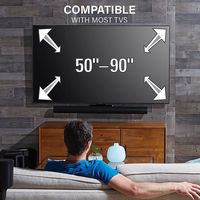 Sanus - Sonos Arc and Sonos Arc Ultra Extendable Soundbar TV Mount - Compatible with TVs 50