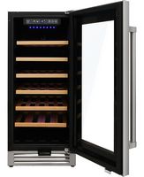 Thor Kitchen - 33 Bottle Built-in Dual Zone Wine and Beverage Cooler - Stainless Steel - Alternate Views