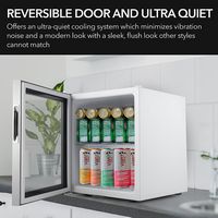 Whynter - 62-Can Beverage Refrigerator With Lock - Silver - Alternate Views