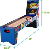 Big Sky Company - 7’3” Roll and Score Compact Arcade Game, Electronic Scoring and Ball Return Sys... - Alternate Views