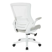 Office Star Products - White Screen Back Manager's Chair - Linen Stone - Alternate Views