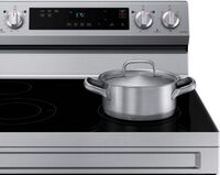 Samsung - 6.3 cu. ft. Freestanding Electric Range with WiFi and Steam Clean - Stainless Steel - Alternate Views