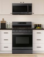 Samsung - 6.0 cu. ft. Freestanding Gas Range with WiFi, No-Preheat Air Fry & Convection - Black S... - Alternate Views