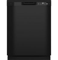 GE - Front Control Built-In Dishwasher with 59 dBA - Black - Alternate Views