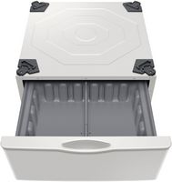 Samsung - Washer/Dryer Laundry Pedestal with Storage Drawer - Ivory - Alternate Views