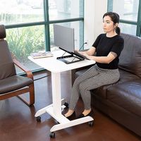 Mount-It! - Laptop Stand for Desk - Adjustable Height- Steel Riser - Black - Alternate Views
