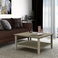 Simpli Home - Acadian Square Coffee Table - Distressed Grey - Alternate Views