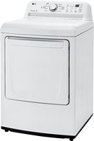 LG - 7.3 Cu. Ft. Electric Dryer with Sensor Dry - White - Alternate Views