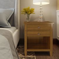 Simpli Home - Night Stand, Bedside table - Light Golden Brown - Alternate Views