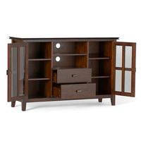 Simpli Home - Artisan Solid Wood 53 inch Wide Transitional TV Media Stand For TVs up to 60 inches... - Alternate Views